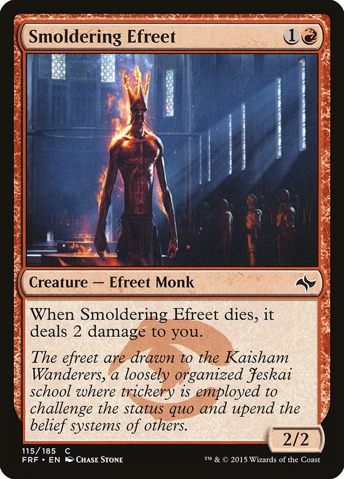 Image for Smoldering Efreet (115) - Magic: The Gathering
