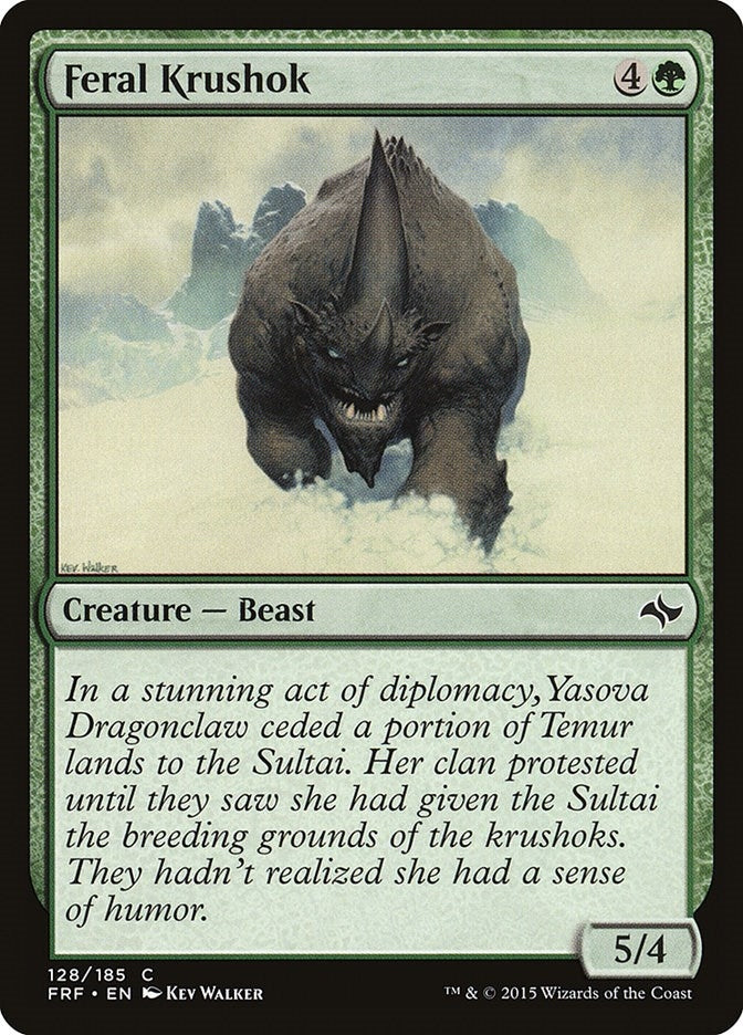Image for Feral Krushok (128) (FRF) - Magic: The Gathering