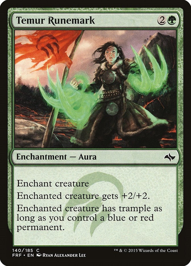 Image for Temur Runemark (140) (FRF) - Magic: The Gathering