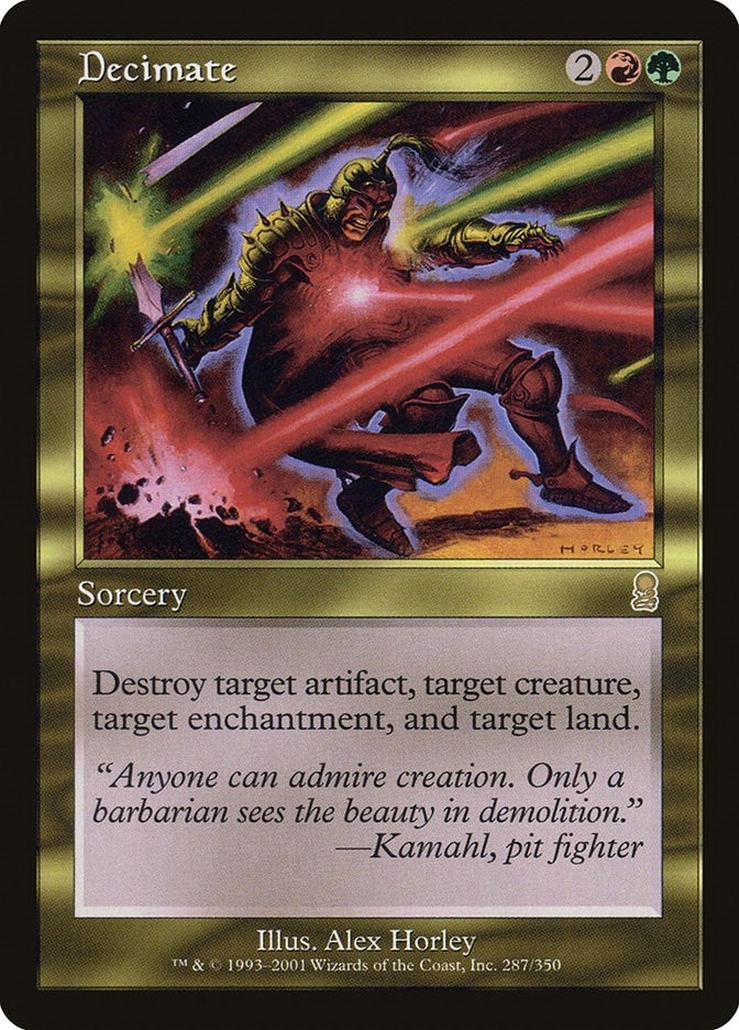 Image for Decimate (287) - Magic: The Gathering