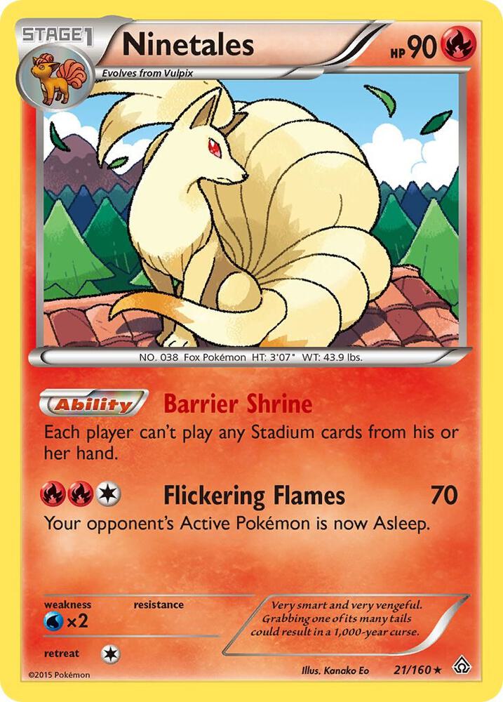 Image for Ninetales (21/160) (PRC) - Pokemon