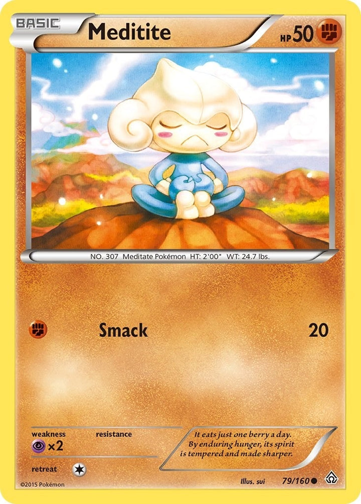 Image for Meditite (79/160) (PRC) - Pokemon