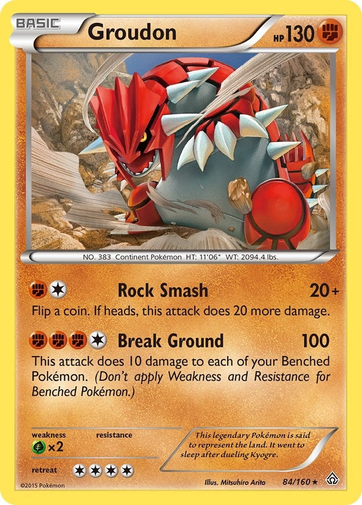Image for Groudon (84/160) (PRC) - Pokemon