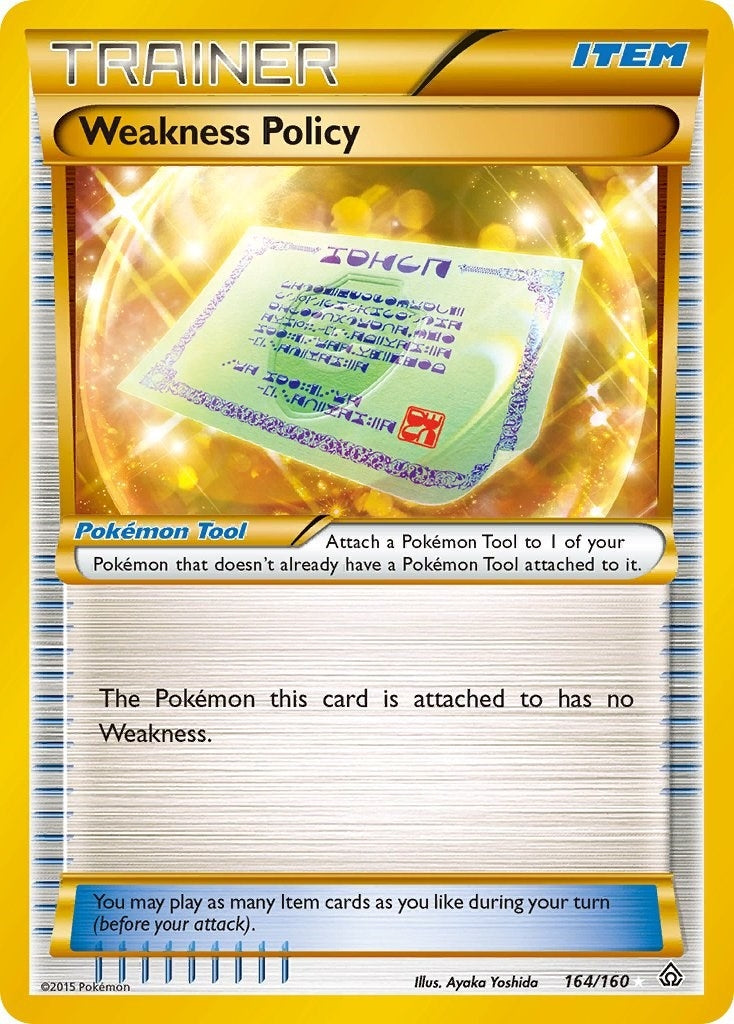 Image for Weakness Policy (164 Secret Rare) (164/160) (PRC) - Pokemon
