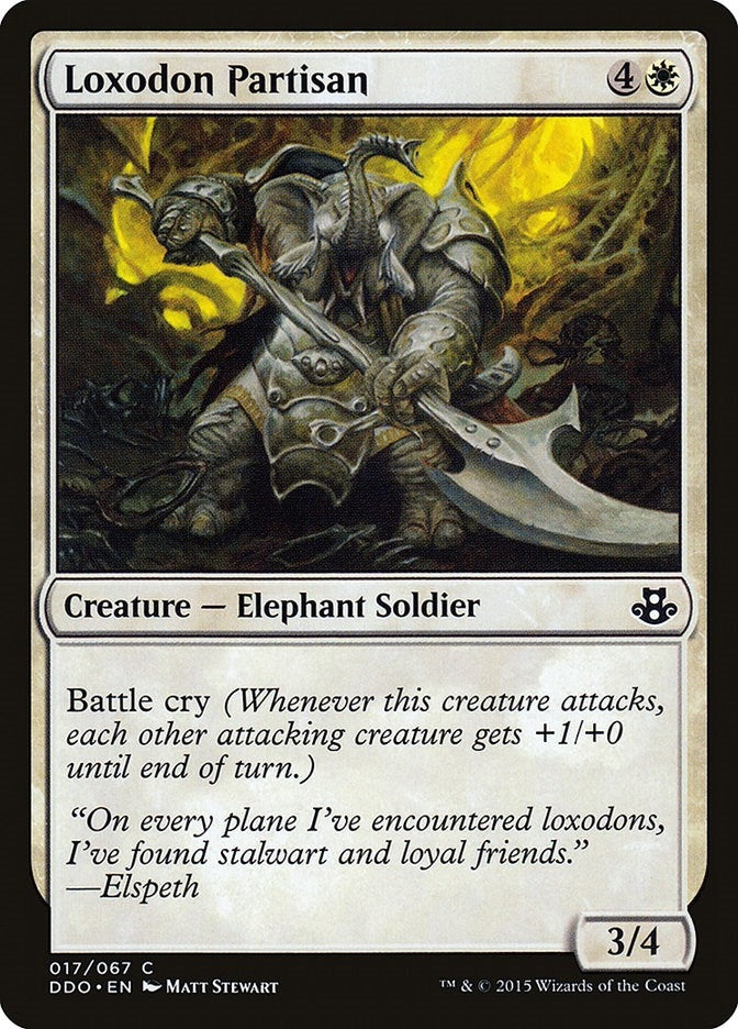 Image for Loxodon Partisan (17) (DDO) - Magic: The Gathering