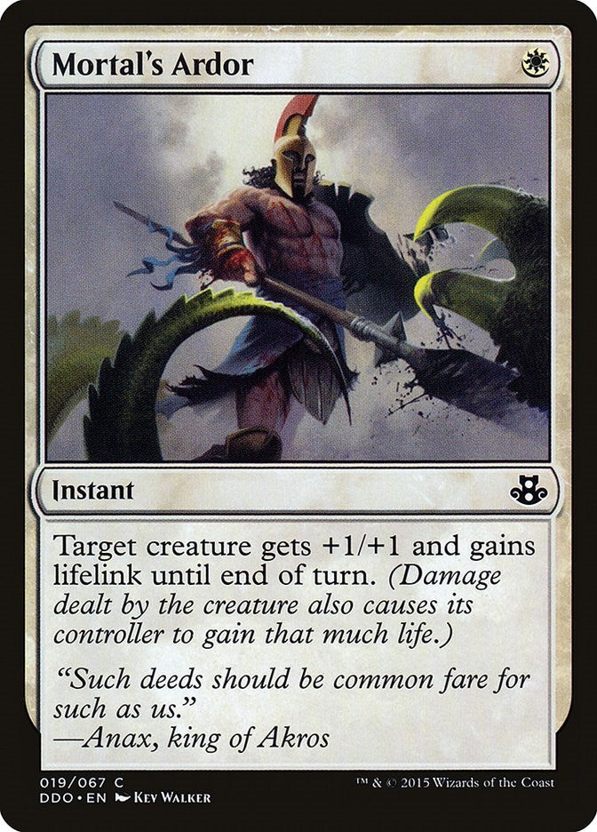 Image for Mortal's Ardor (19) (DDO) - Magic: The Gathering