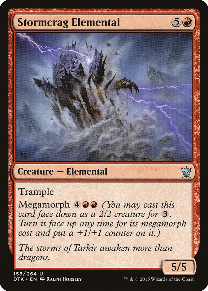 Image for Stormcrag Elemental (158) (DTK) - Magic: The Gathering