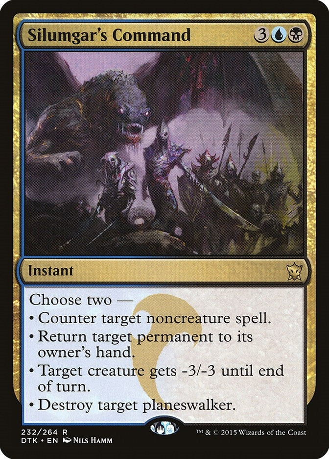 Image for Silumgar's Command (232) (DTK) - Magic: The Gathering