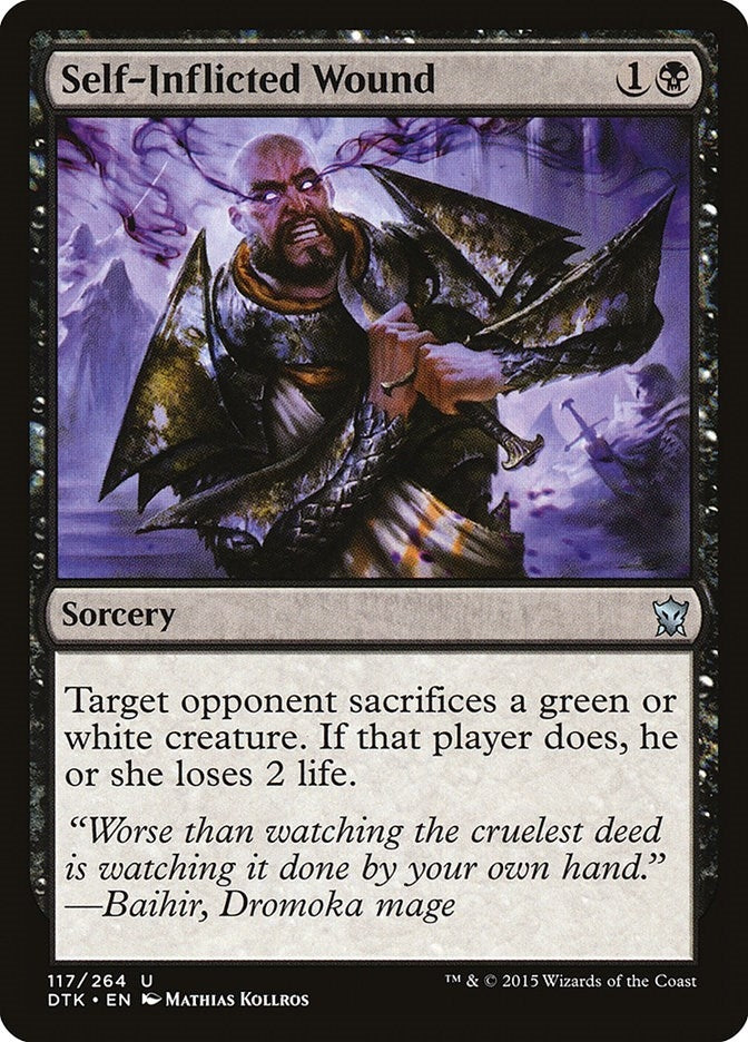 Image for Self-Inflicted Wound (117) - Magic: The Gathering