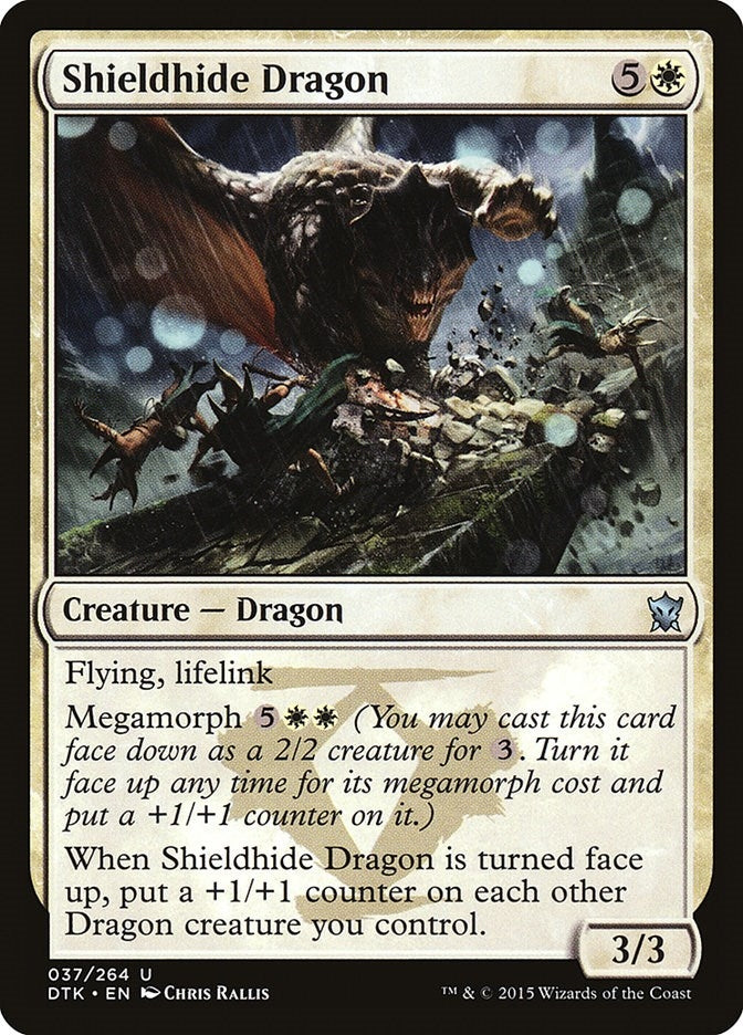 Image for Shieldhide Dragon (37) (DTK) - Magic: The Gathering