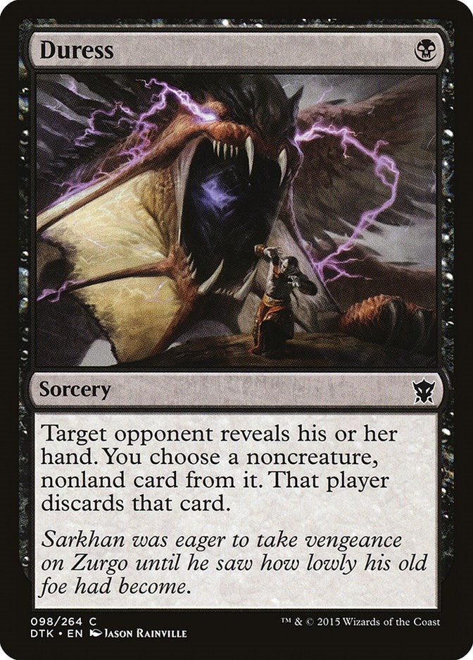 Image for Duress (98) (DTK) - Magic: The Gathering