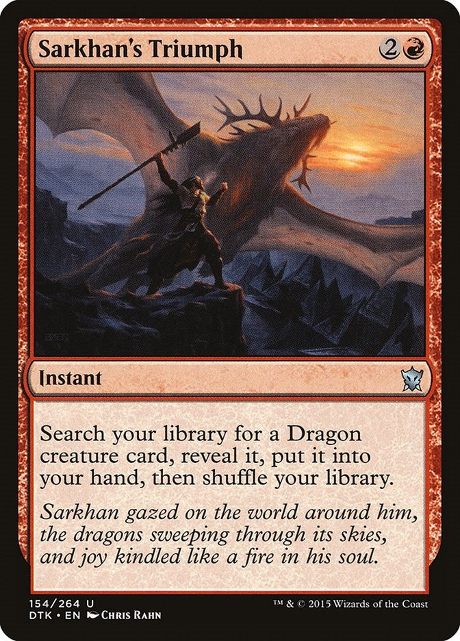 Image for Sarkhan's Triumph (154) (DTK) - Magic: The Gathering