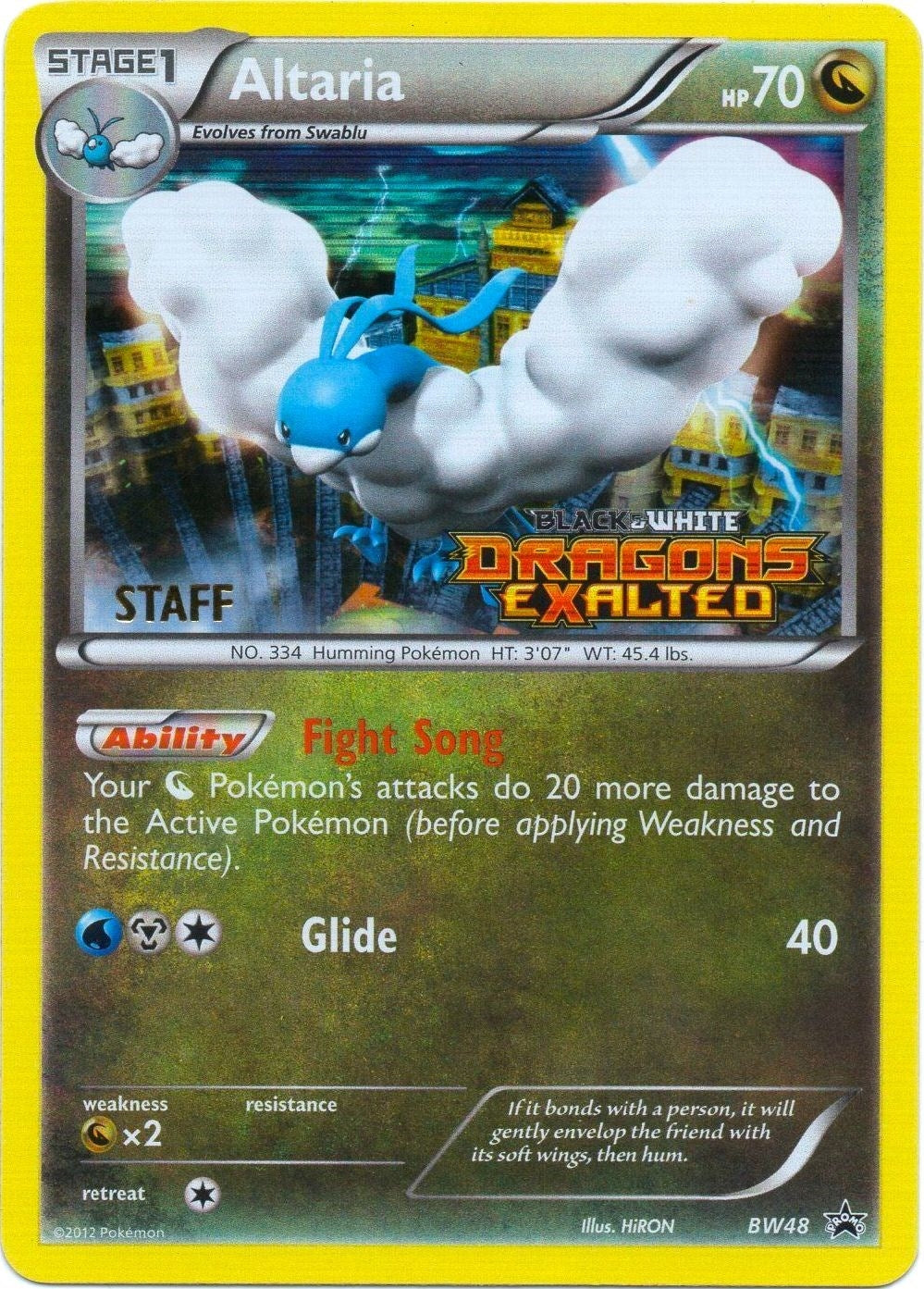 Image for Altaria - BW48 (Prerelease) [Staff] (BW48) (PR) - Pokemon