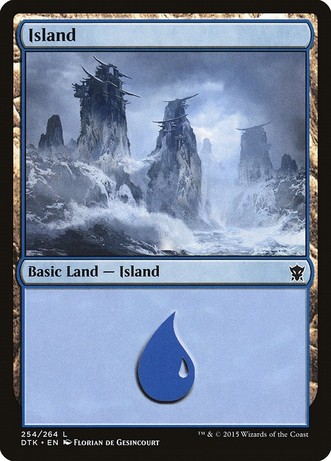 Image for Island (254) (254) (DTK) - Magic: The Gathering