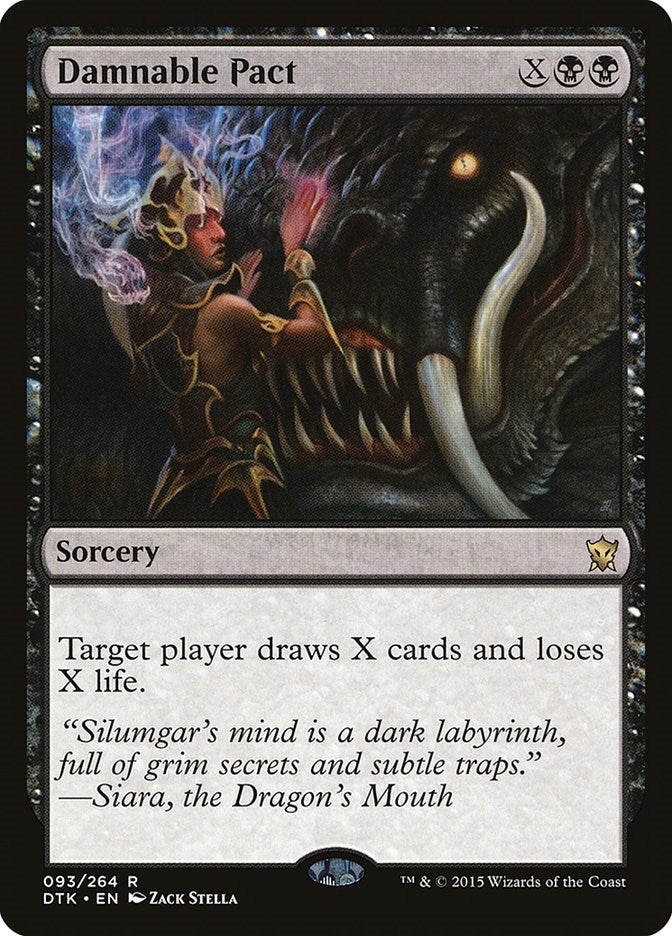 Image for Damnable Pact (93) (DTK) - Magic: The Gathering