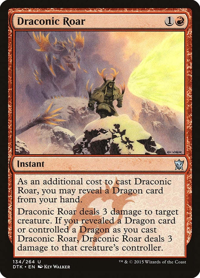 Image for Draconic Roar (134) (DTK) - Magic: The Gathering