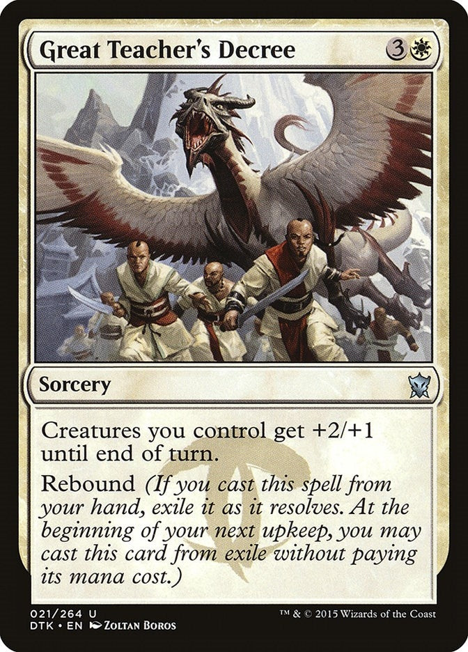 Image for Great Teacher's Decree (21) - Magic: The Gathering