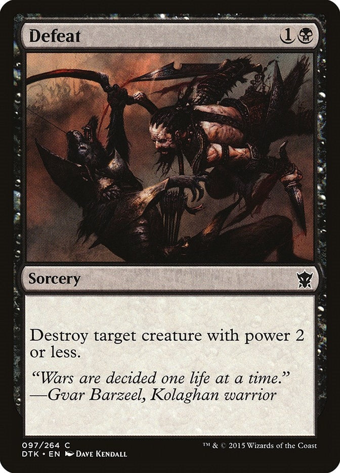 Image for Defeat (97) - Magic: The Gathering