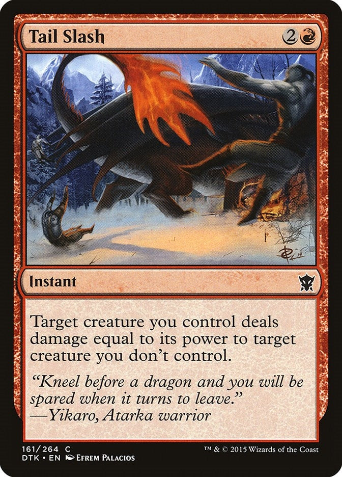 Image for Tail Slash (161) - Magic: The Gathering