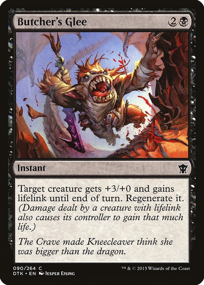 Image for Butcher's Glee (90) (DTK) - Magic: The Gathering