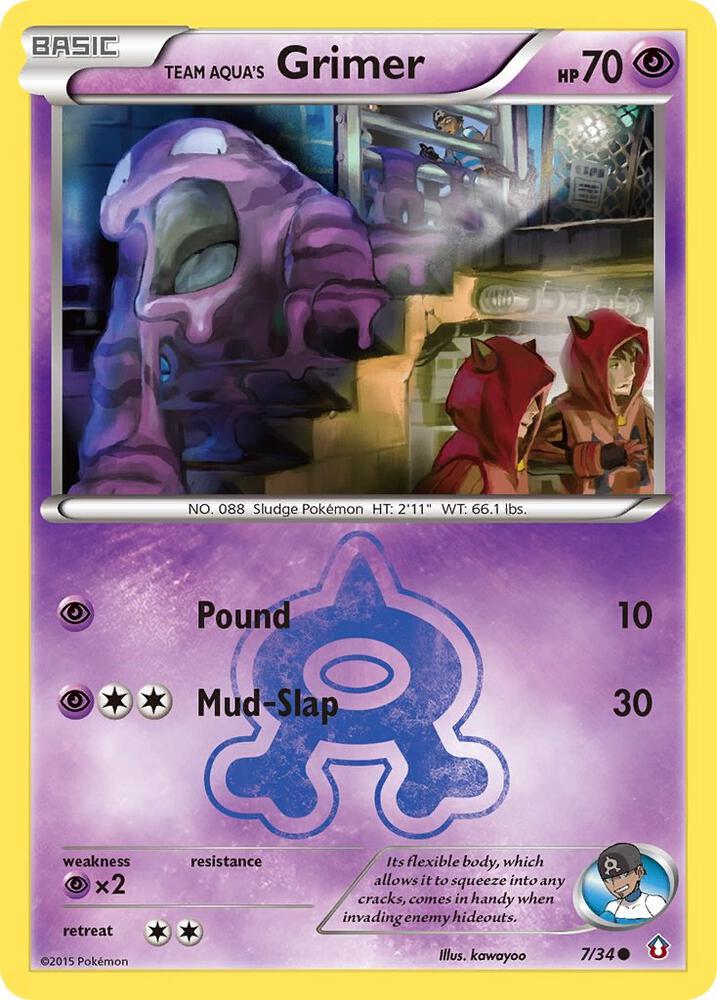 Image for Team Aqua's Grimer (7/34) (DCR) - Pokemon