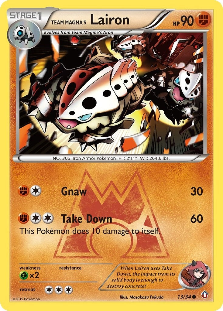 Image for Team Magma's Lairon (13/34) (DCR) - Pokemon