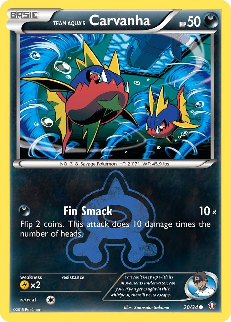 Image for Team Aqua's Carvanha (20/34) (DCR) - Pokemon