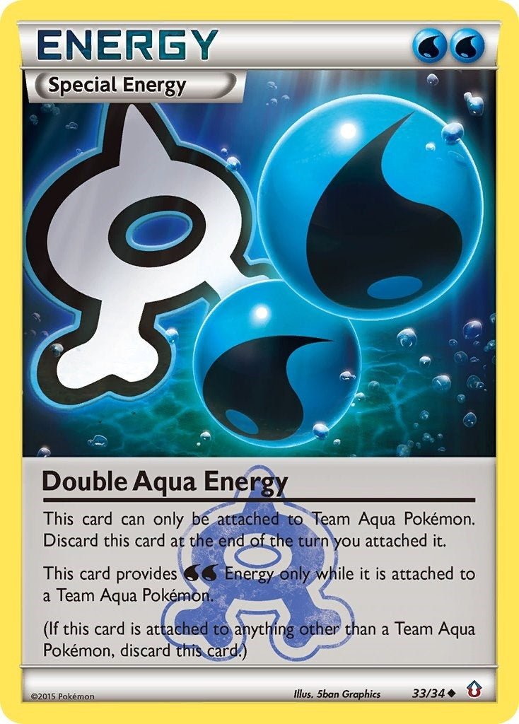Image for Double Aqua Energy (33/34) (DCR) - Pokemon