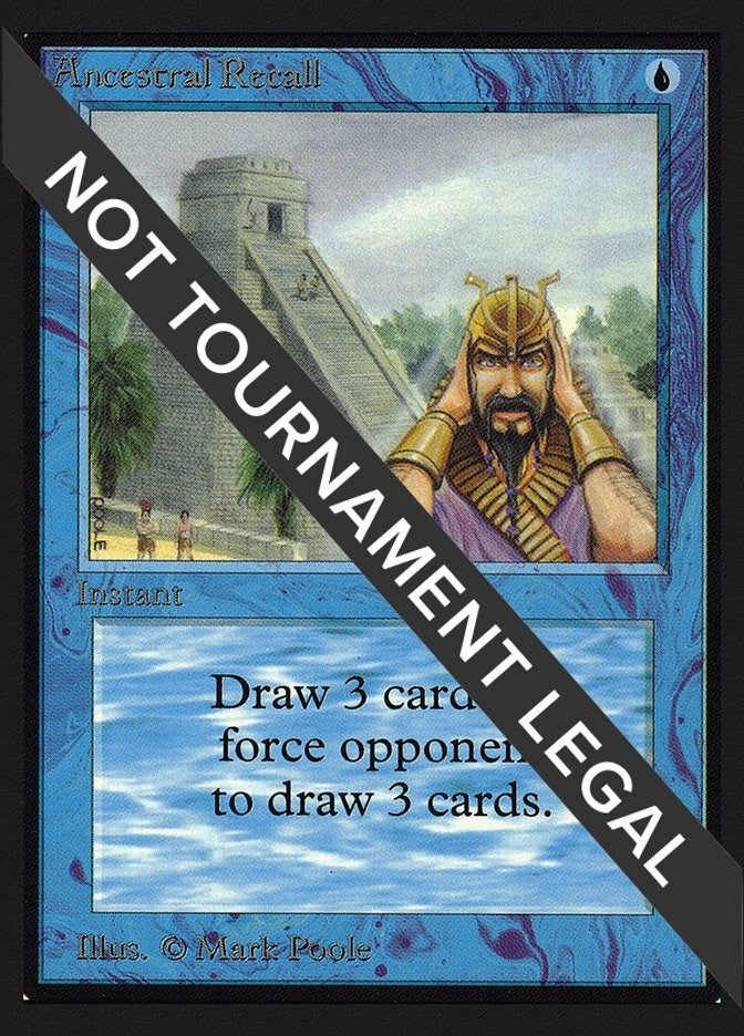 Image for Ancestral Recall (IE) (IED) - Magic: The Gathering