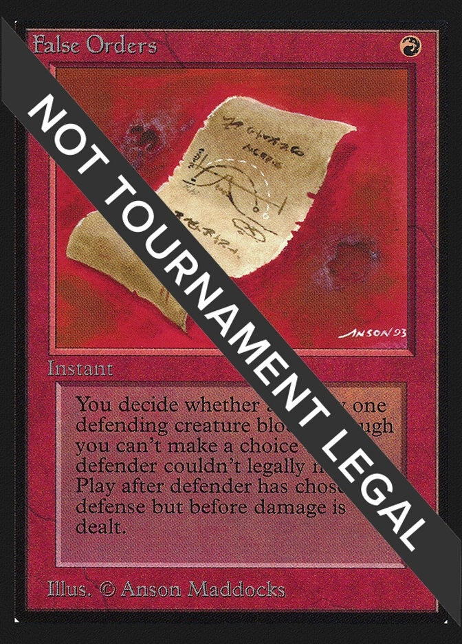 Image for False Orders (IE) - Magic: The Gathering