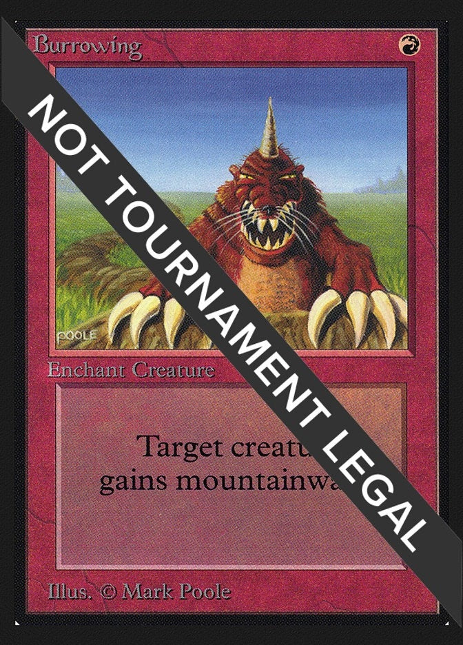 Image for Burrowing (CE) - Magic: The Gathering
