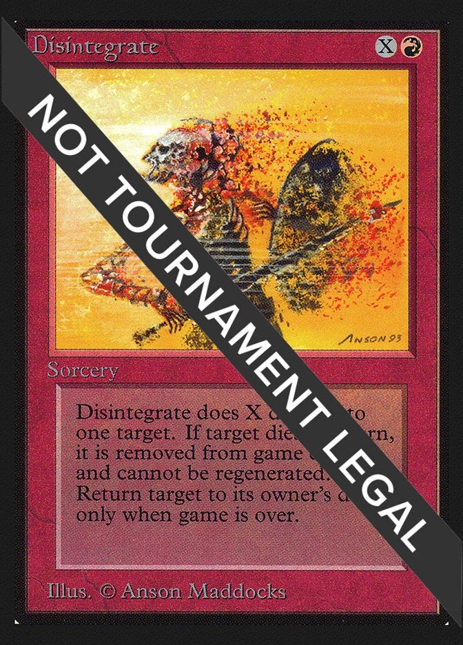 Image for Disintegrate (CE) (CED) - Magic: The Gathering