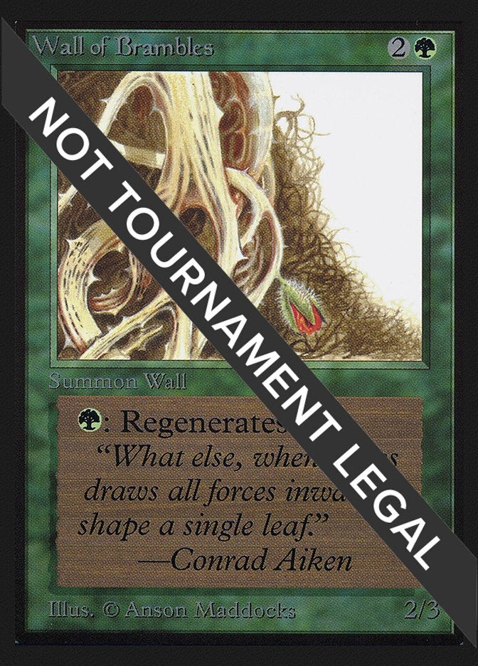 Image for Wall of Brambles (CE) (CED) - Magic: The Gathering