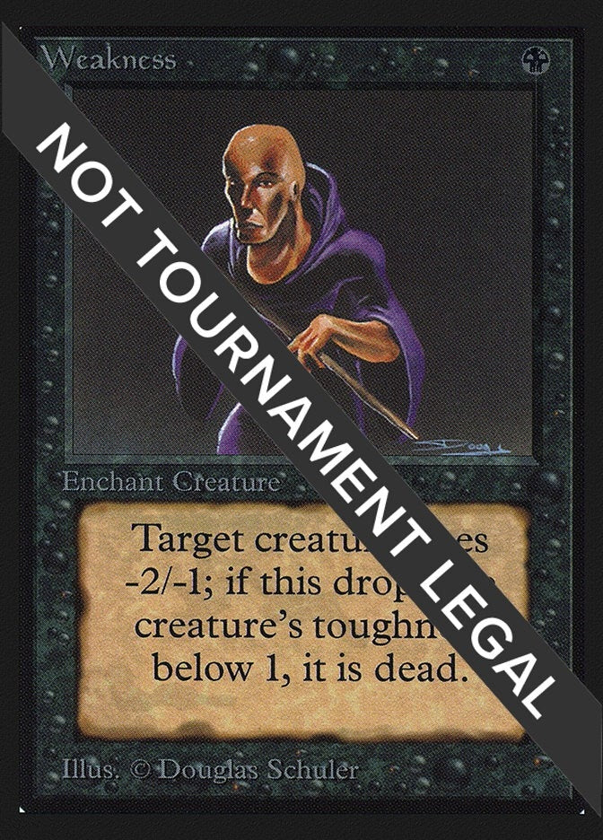 Image for Weakness (CE) - Magic: The Gathering