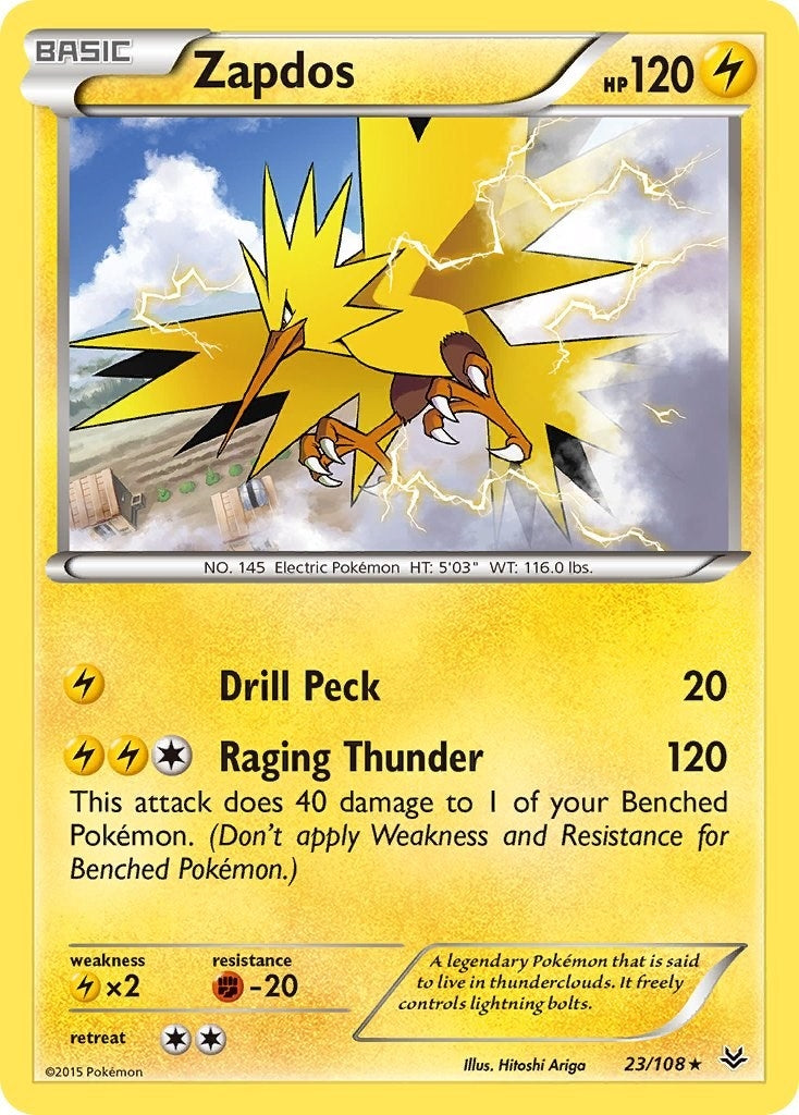 Image for Zapdos (23/108) (ROS) - Pokemon