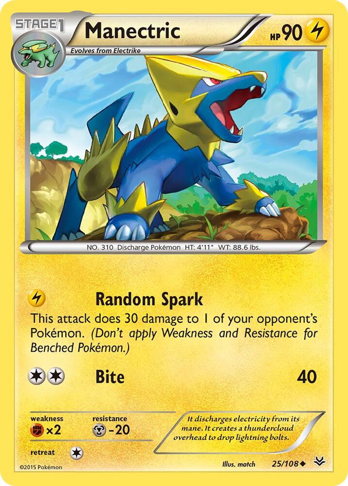 Image for Manectric (25/108) (ROS) - Pokemon