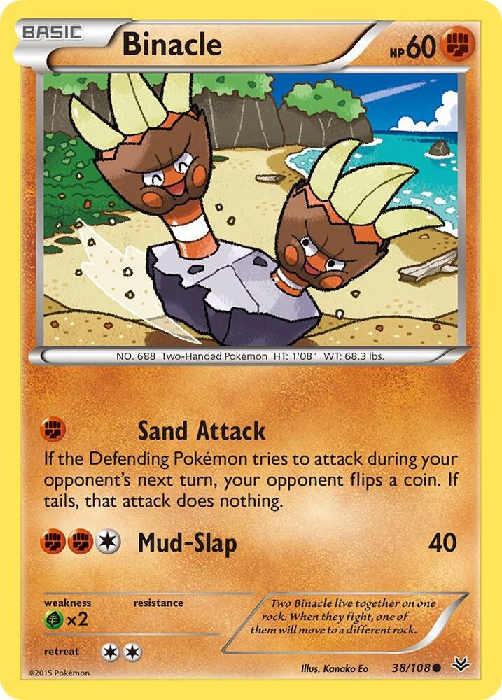 Image for Binacle (38/108) (ROS) - Pokemon
