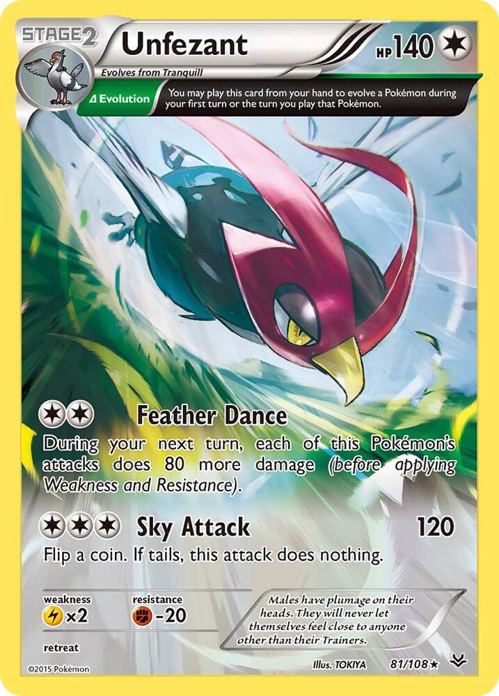 Image for Unfezant (81 Delta) (81/108) (ROS) - Pokemon