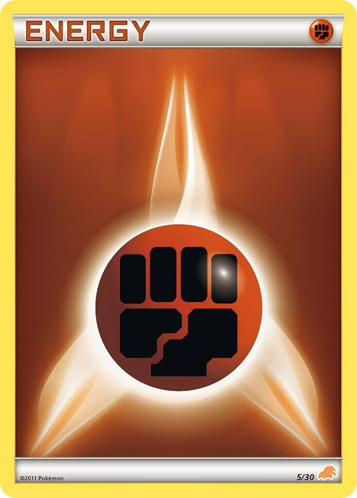 Image for Fighting Energy (#5) (5/30) (BLW) - Pokemon