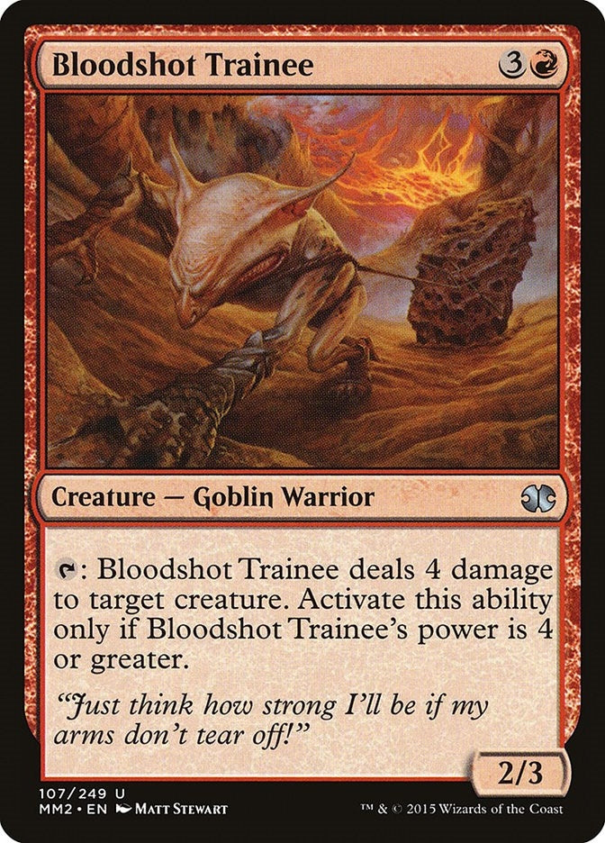 Image for Bloodshot Trainee (107) (MM2) - Magic: The Gathering