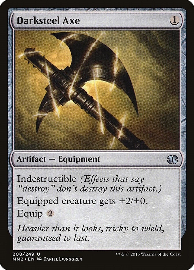 Image for Darksteel Axe (208) (MM2) - Magic: The Gathering