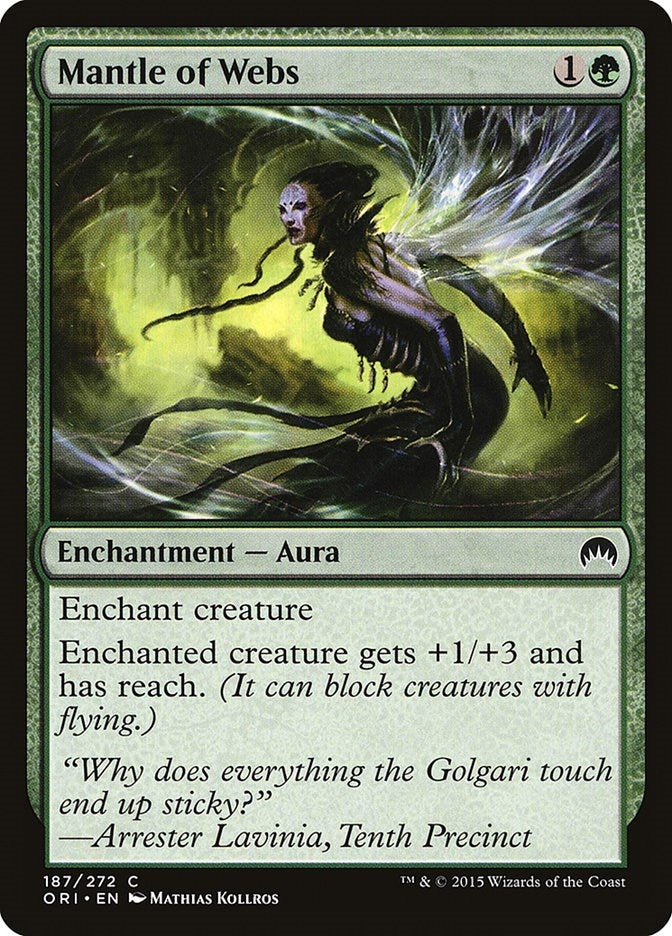 Image for Mantle of Webs (187) (ORI) - Magic: The Gathering